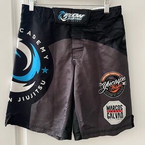 Flow Jiu Jitsu Black and Gray Shorts